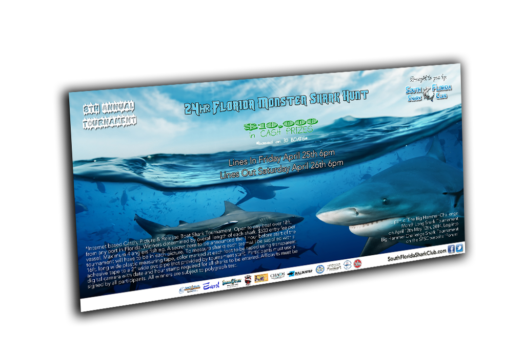 South Florida Shark Club Poster Banner